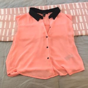 Peach blouse